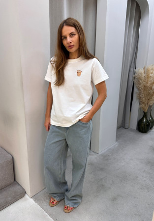 Футболка "капучино" молочная